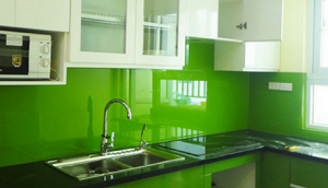 đá ốp bếp màu xanh