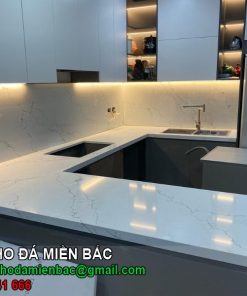 Đá ốp bàn bếp Vina Quartz VQ8066