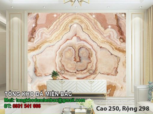 Tranh đá onyx xuyên sáng cao 250 rộng 298