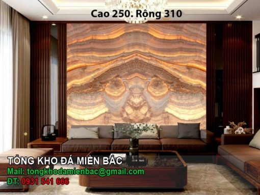 Tranh đá onyx xuyên sáng cao 250 rộng 310
