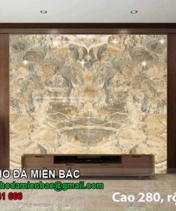 Tranh đá onyx xuyên sáng cao 280 rộng 310