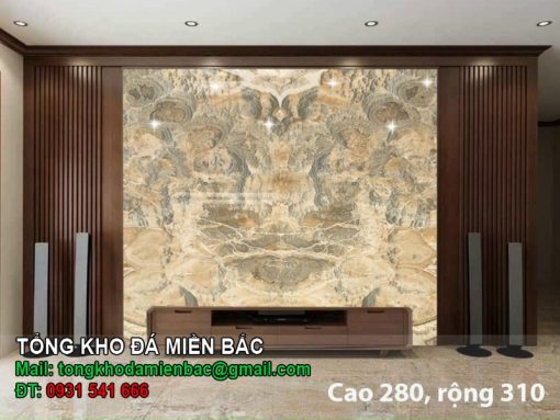 Tranh đá onyx xuyên sáng cao 280 rộng 310