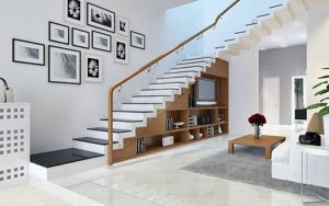 Các mẫu thiết kế cầu thang cuối nhà độc đáo hợp phong thủy