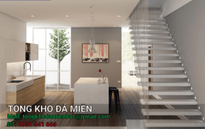 đá trắng sứ ốp cổ bậc cầu thang