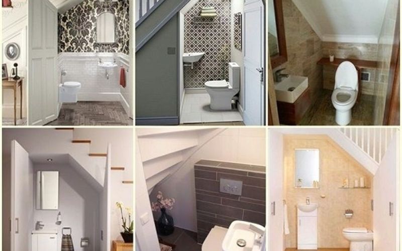 mẫu thiết kế nhà vệ sinh dưới gầm cầu thang vừa độc đáo vừa đẹp mắt
