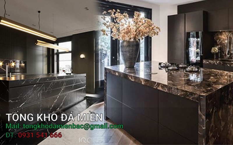 Những mẫu đá đen tia chớp lát nền tinh tế, sang trọng tại Tổng Kho Đá Miền Bắc