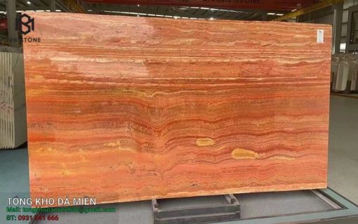 Đá Red Travertine
