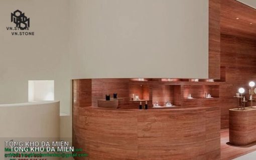 Đá Red Travertine