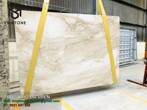 Đá cầu thang Marble kem vân sóng Daino Reale