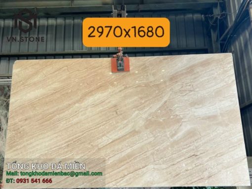 Đá cầu thang Marble kem vân sóng Daino Reale