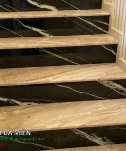 Đá cầu thang Marble kem vân sóng Daino Reale