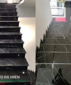Đá cầu thang marquina black