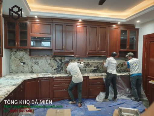 Đá ốp bếp Granite Exotic Beige