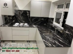 đá bàn bếp Black Forest granite Ấn Độ