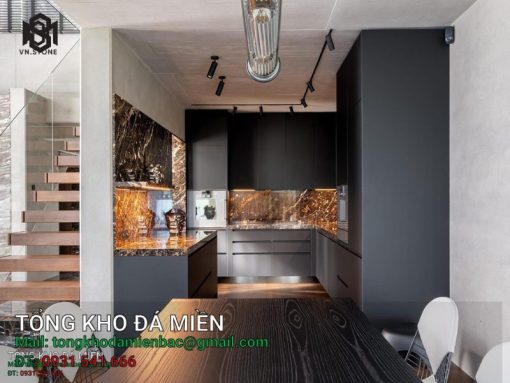 Đá bàn bếp Marble Dark Emperador Spain
