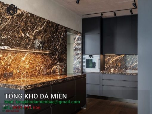 Đá bàn bếp Marble Dark Emperador Spain