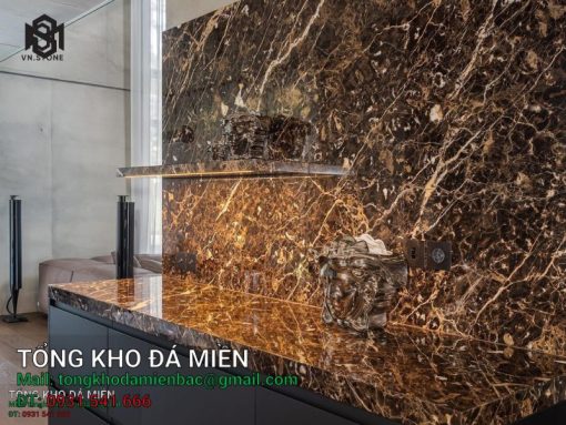 Đá bàn bếp Marble Dark Emperador Spain