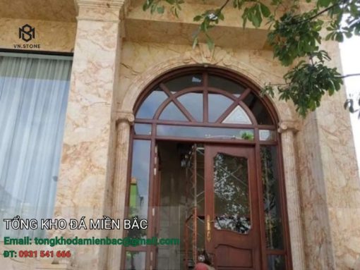 đá Marble Sky Gold ốp mặt tiền