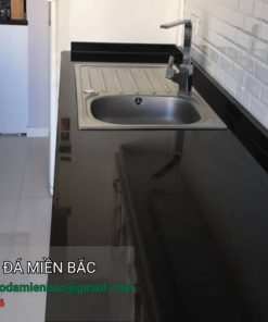 lavabo đá granite absolute black Ấn Độ